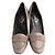 Tod's Pumps ornamentali Gommino in suede grigio khaki Marrone - vista 2