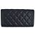 Boy Chanel Cartera Larga de Caviar Suave Azul Marino Plata Serie Negro - vista 2