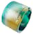 Bracciale bangle logo nero multicolore Armani Green Blu - vista 2