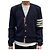 Thom Browne Milano Streifen Strickjacke Navy Blau - Ansicht 13