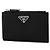 Prada Leather Zip Card Case Black - view 5