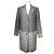 Dior Christian Grey Wool Blend Coat Brown