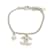 Chanel Bracciale in perle con logo CC in argento Bianco