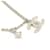 Chanel Bracciale in perle con logo CC in argento Bianco - vista 3