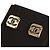 Chanel Orecchini quadrati CC in oro champagne D'oro - vista 4