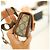 Bamboo Gucci Bambus-Taillentasche UIQEN aus beigem Canvas Braun - Ansicht 13