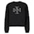 Tory Burch Sweatshirt mit Kristall-Logo Schwarz  - Ansicht 4