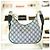 Gucci Borsa a spalla in tela beige e blu navy - vista 11