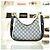 Gucci Borsa a spalla in tela beige e blu navy - vista 14