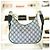 Gucci Borsa a spalla in tela beige e blu navy - vista 3