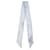Alexander Mcqueen Sciarpa Ribbon Skull Blu  - vista 1