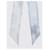 Alexander Mcqueen Sciarpa Ribbon Skull Blu  - vista 5