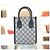 Gucci Borsa mini tote da donna in tela rivestita blu navy - vista 10