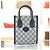 Gucci Borsa mini tote da donna in tela rivestita blu navy - vista 7