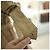 Burberry ABITO BICOLOR SOFFICE CAMMELLO GIOVANNA STP Marrone - vista 15