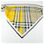 Burberry Sciarpa a triangolo gialla in cotone Marrone  - vista 14