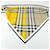 Burberry Sciarpa a triangolo gialla in cotone Marrone  - vista 5