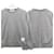 Thom Browne Sweatshirt mit Zentralsstreifen Hellgrau Braun