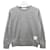 Thom Browne Sweatshirt mit Zentralsstreifen Hellgrau Braun - Ansicht 2
