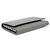 Prada Gray Saffiano Leather Silver Plated Key Case Brown - view 5