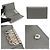 Prada Gray Saffiano Leather Silver Plated Key Case Brown - view 6