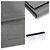 Prada Gray Saffiano Leather Silver Plated Key Case Brown - view 7