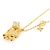 Louis Vuitton Collana Vivienne in Cristallo Dorato D'oro - vista 2