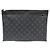 Louis Vuitton Monogram Eclipse Canvas Pochette Clutch Schwarz