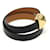 Hermès Black Brown Swift Calfskin Gold-Tone Medor Infinity Double Tour Bracelet  - view 3