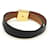 Hermès Black Brown Swift Calfskin Gold-Tone Medor Infinity Double Tour Bracelet  - view 4