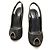 Louis Vuitton Décolleté aperti in suede nero Premiere per donne