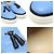 Hermès Mocassino in pelle bicolore blu e nero con nappine - vista 7