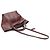 Big Bag Céline Gran Bolsa de Piel de Ternera Granulada Vino con Correa Larga Pequeña Roja - vista 4