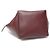 Big Bag Céline Gran Bolsa de Piel de Ternera Granulada Vino con Correa Larga Pequeña Roja - vista 5