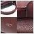 Big Bag Céline Gran Bolsa de Piel de Ternera Granulada Vino con Correa Larga Pequeña Roja - vista 7