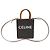 Céline Trio Tela Pelle di Vitello Tan Cabas Mini Vertical Nero