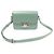 Céline Borsa a Spalla Triomphe in Pelle di Vitello Lucida Celeron in Tonalità Argento Blu