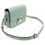 Céline Borsa a Spalla Triomphe in Pelle di Vitello Lucida Celeron in Tonalità Argento Blu - vista 3