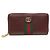 Gucci Bordeaux Leder Ophidia WEB Zip Langbörse Rot