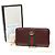 Gucci Bordeaux Leder Ophidia WEB Zip Langbörse Rot - Ansicht 2