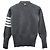 Thom Browne Milano-Stich Armband Bar Cardigan in Mittelgrau Braun - Ansicht 15
