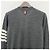 Thom Browne Cardigan aus Merinowolle in Mittelgrau mit diagonalen Armleisten Braun - Ansicht 20