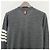 Thom Browne Cardigan aus Merinowolle in Mittelgrau mit diagonalen Armleisten Braun - Ansicht 8