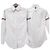 Camicia Oxford a righe con bracciale a tre righe per donna Thom Browne Grigio Medio Marrone