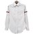 Camicia Oxford a righe con bracciale a tre righe per donna Thom Browne Grigio Medio Marrone - vista 14