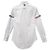 Camicia Oxford a righe con bracciale a tre righe per donna Thom Browne Grigio Medio Marrone - vista 3