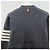 Thom Browne Cardigan Milan Stitch Bar Grigio Medio Marrone - vista 17