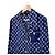 Louis Vuitton Camicia da pigiama in seta Escale Blu