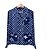 Louis Vuitton Camicia da pigiama in seta Escale Blu - vista 3