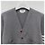 Thom Browne Diagonal Stripe Milano Stitch Wool Cardigan Light Grey - view 13